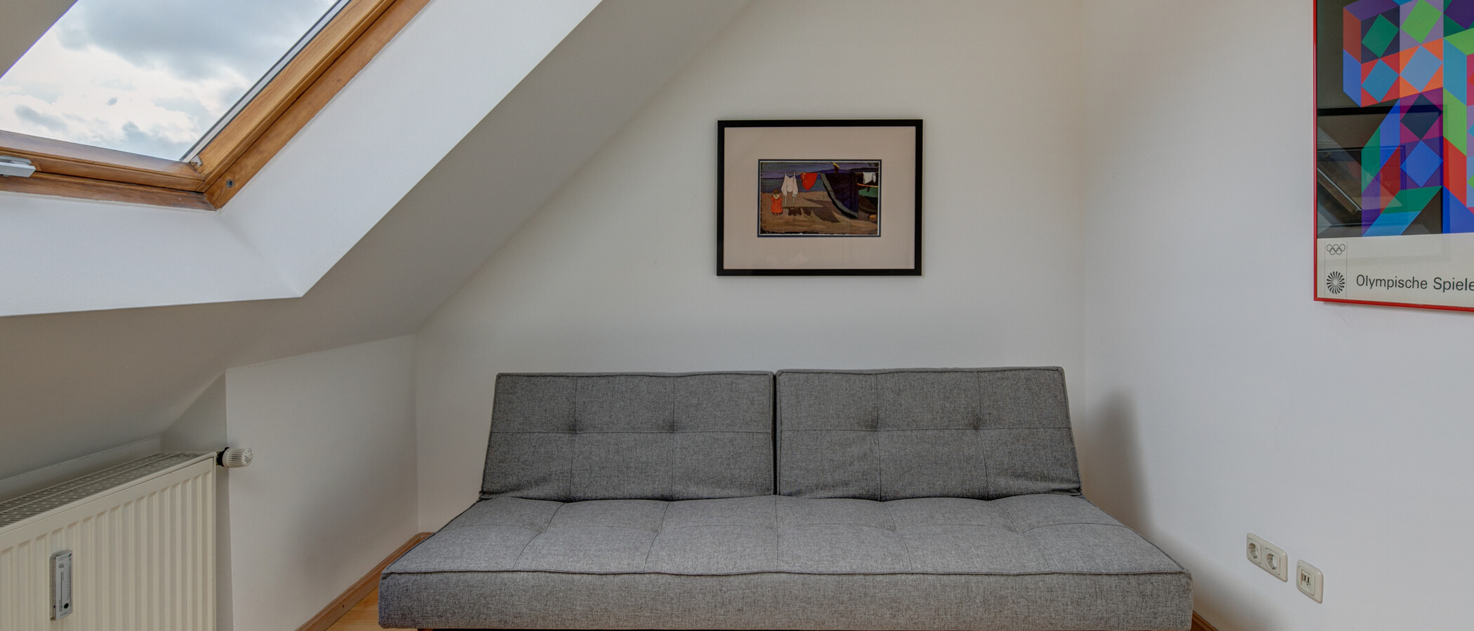 ático con terraza München Maxvorstadt - Westen 01 2. dormitorio 1607