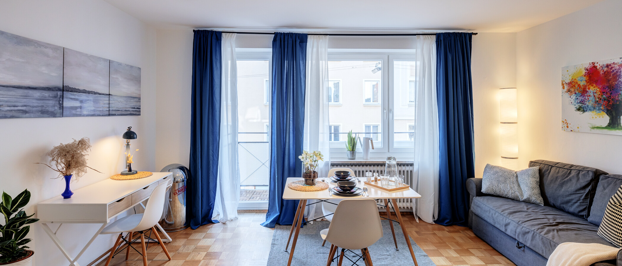 apartamento München Schwabing (links der Leopoldstraße) 01 zona de día  1660