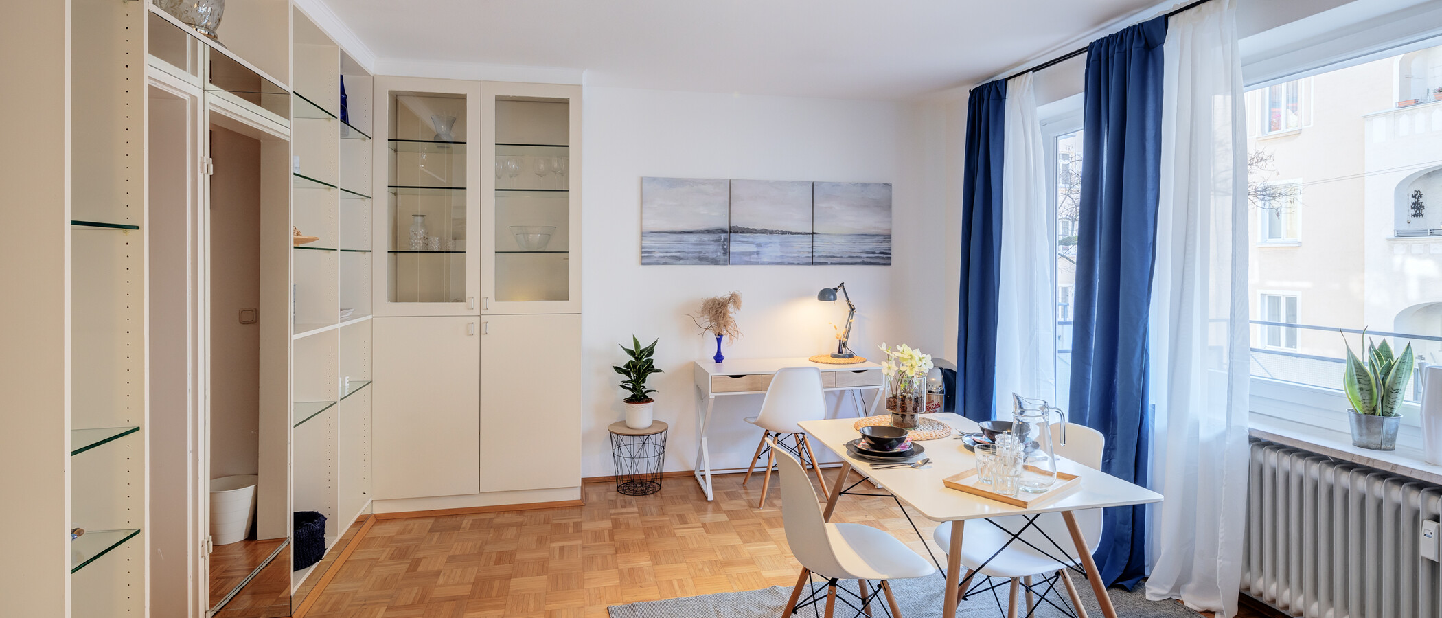 apartamento München Schwabing (links der Leopoldstraße) 05 zona de día  1660
