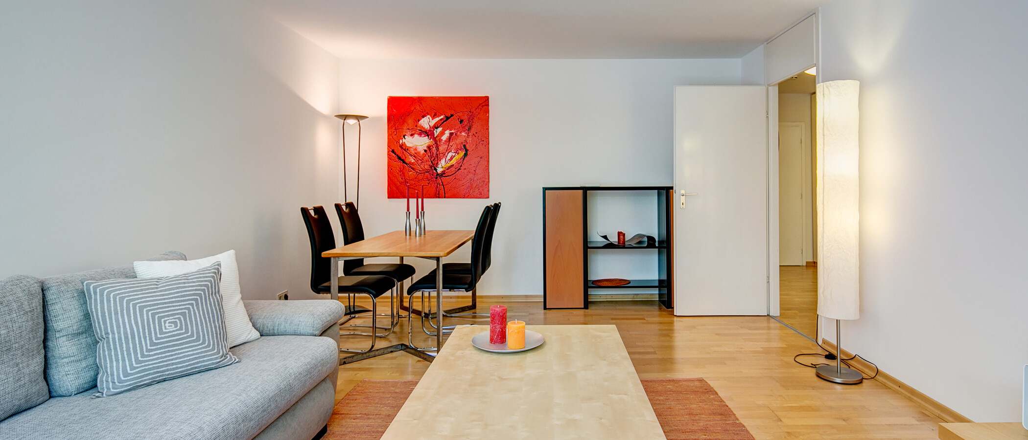 apartamento München Schwabing-Nord (zw. Belgrad- & Leopoldstraße) 05 salón 1675