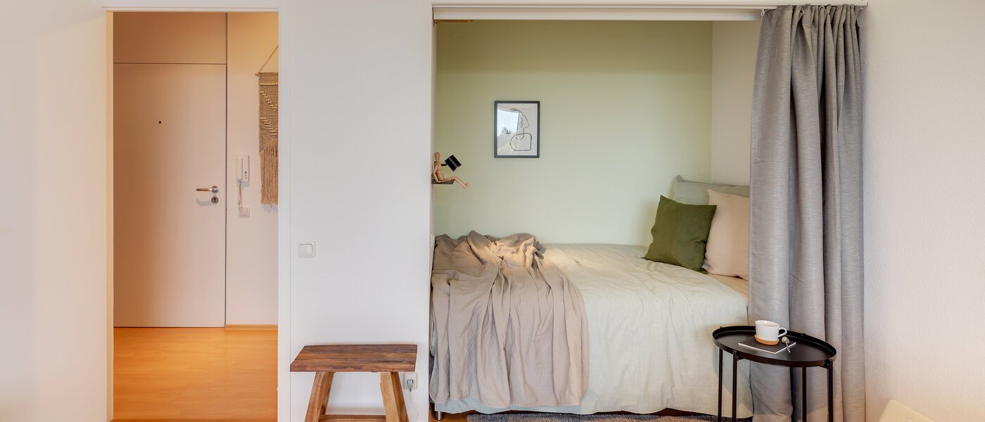 apartamento München Schwabing-Nord (zw. Leopoldstraße & Englischen Garten) 03 zona de día  1739