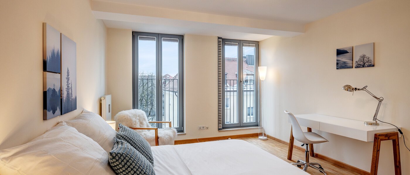 apartamento München Schwabing (links der Leopoldstraße) 03 dormitorio 1905