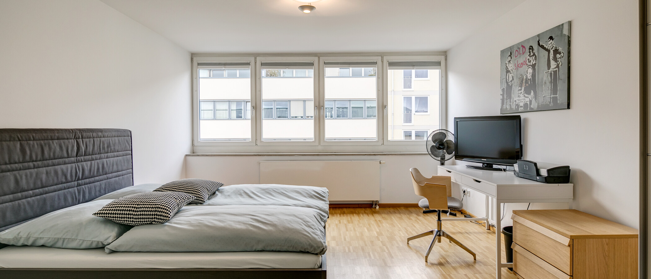 ático con terraza München Maxvorstadt - Museumsviertel 01 dormitorio 2