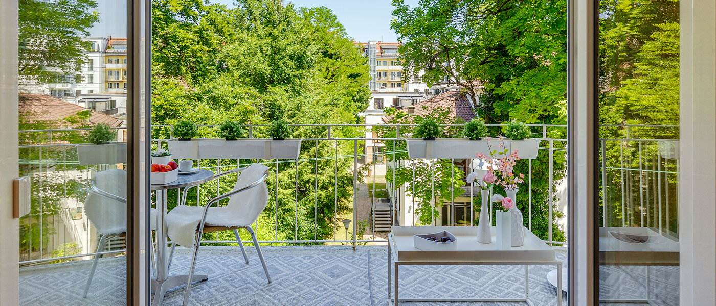 apartamento München Schwabing (links der Leopoldstraße) 01 balcón 2407