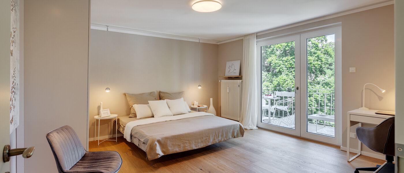 apartamento München Schwabing (links der Leopoldstraße) 02 dormitorio 2407