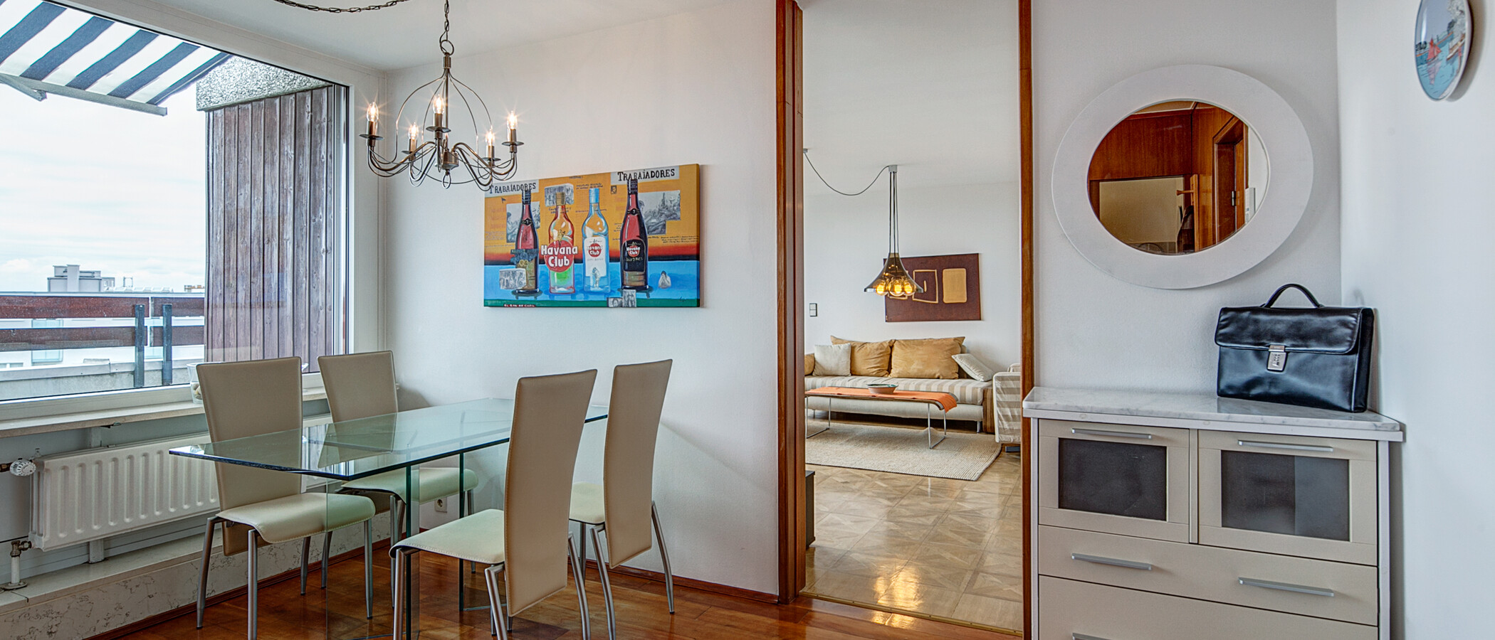 ático con terraza München Maxvorstadt 02 comedor 255