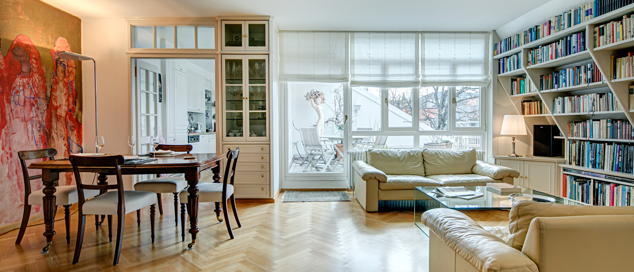 ático con terraza München Schwabing (rechts der Leopoldstraße) 01 salón 2693