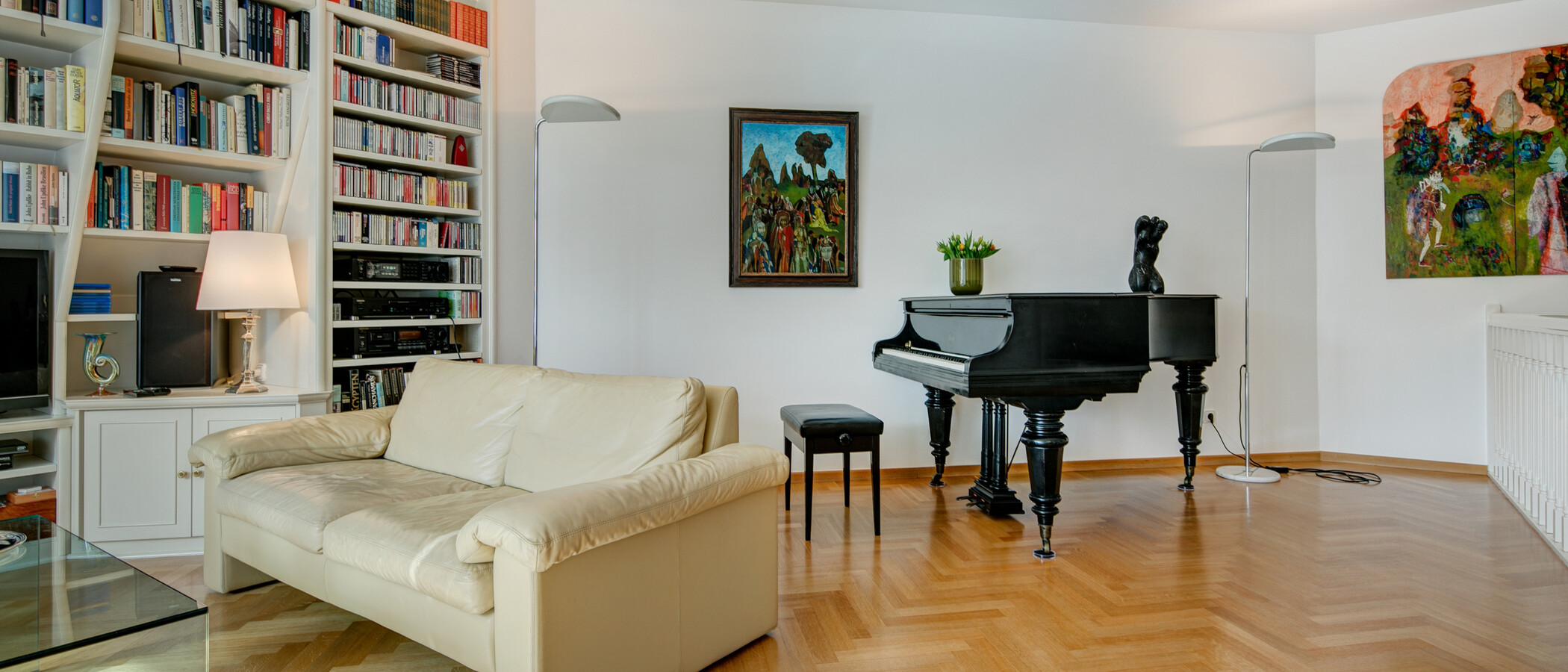 ático con terraza München Schwabing (rechts der Leopoldstraße) 03 salón 2693