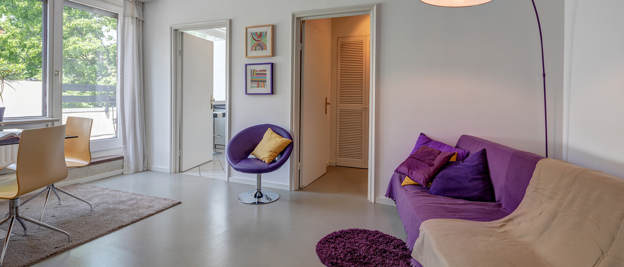ático con terraza München Neuhausen 04 sala de estar 2774