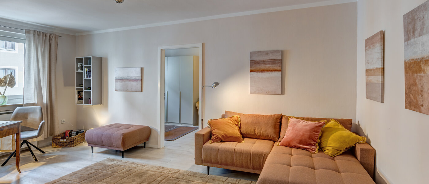 apartamento München Schwabing (links der Leopoldstraße) 02 sala de estar 3177