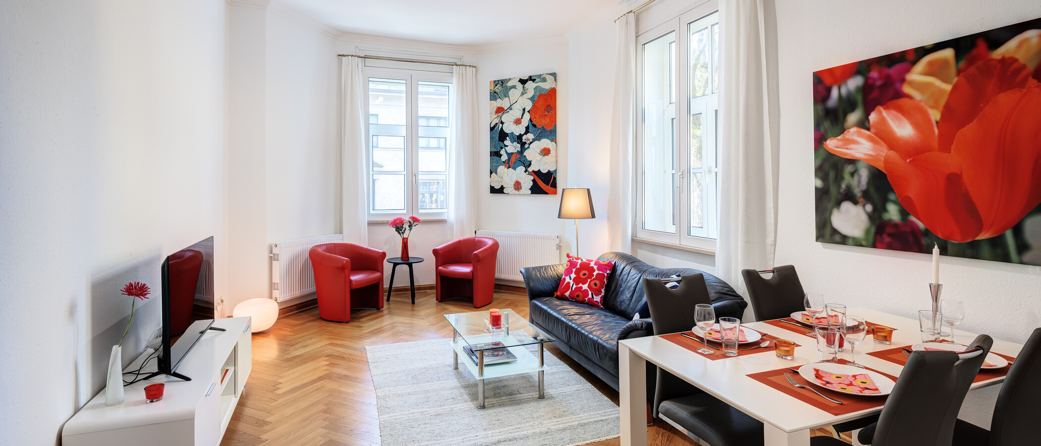 apartamento München Schwabing (rechts der Leopoldstraße) 01 sala de estar 319