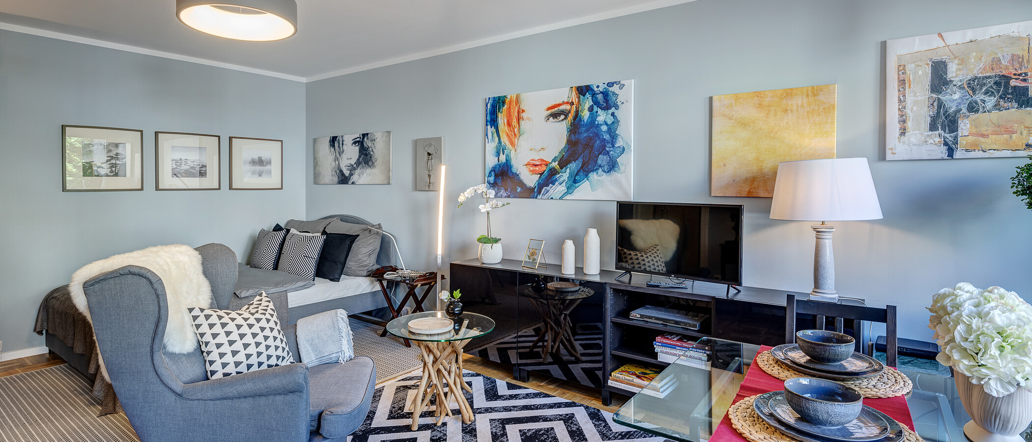 apartamento München Herzogpark 02 zona de día  3384
