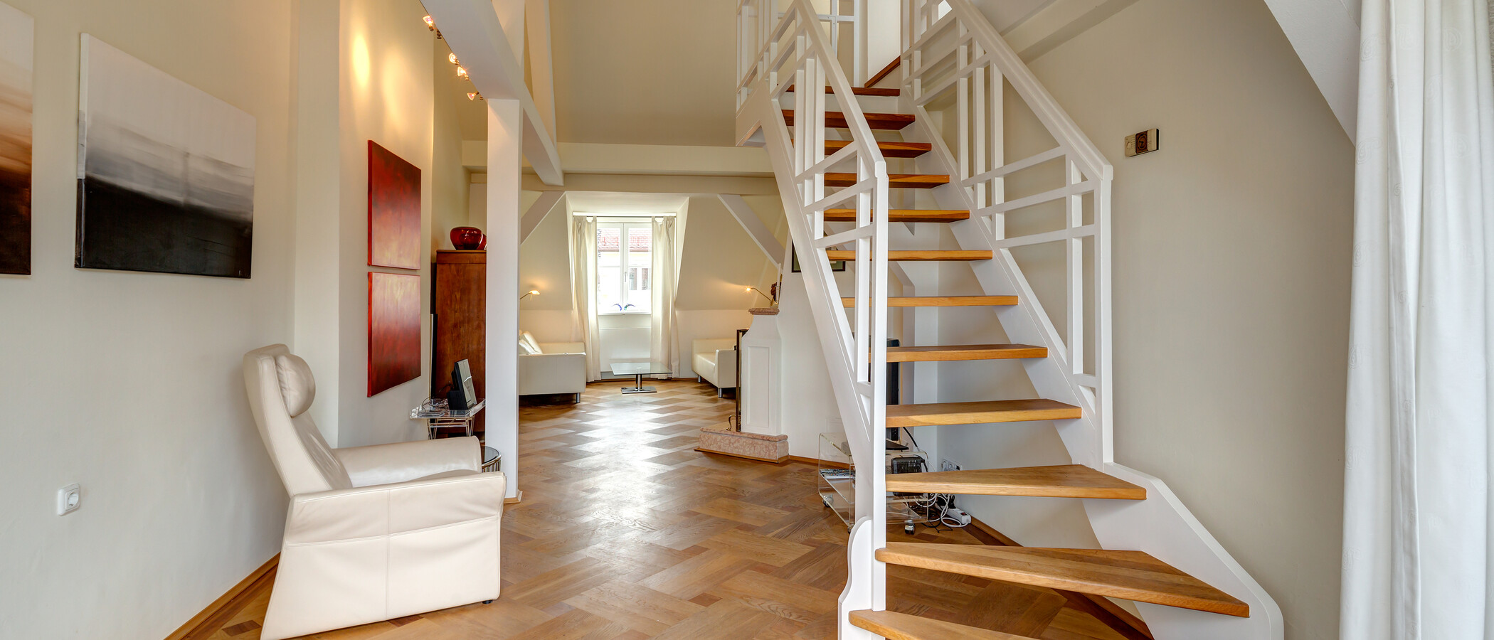 piso con galería München Schwabing (links der Leopoldstraße) 04 salón 3679