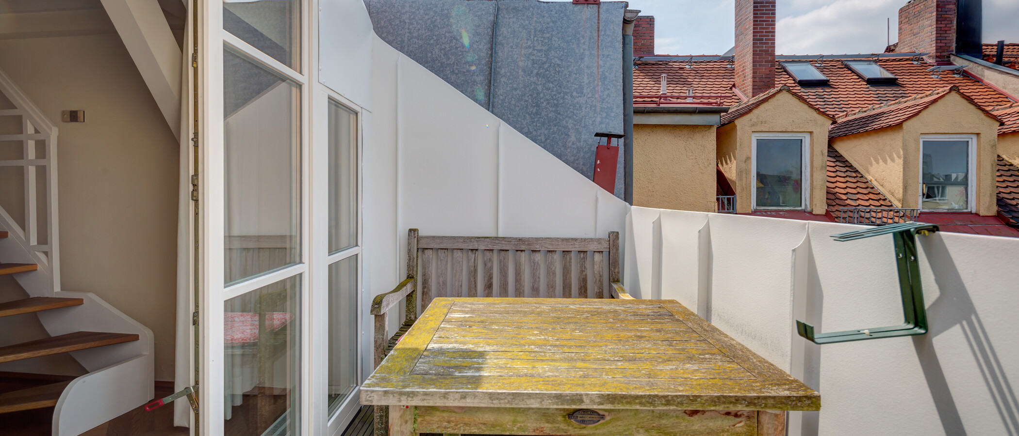 piso con galería München Schwabing (links der Leopoldstraße) 01 terraza 3679