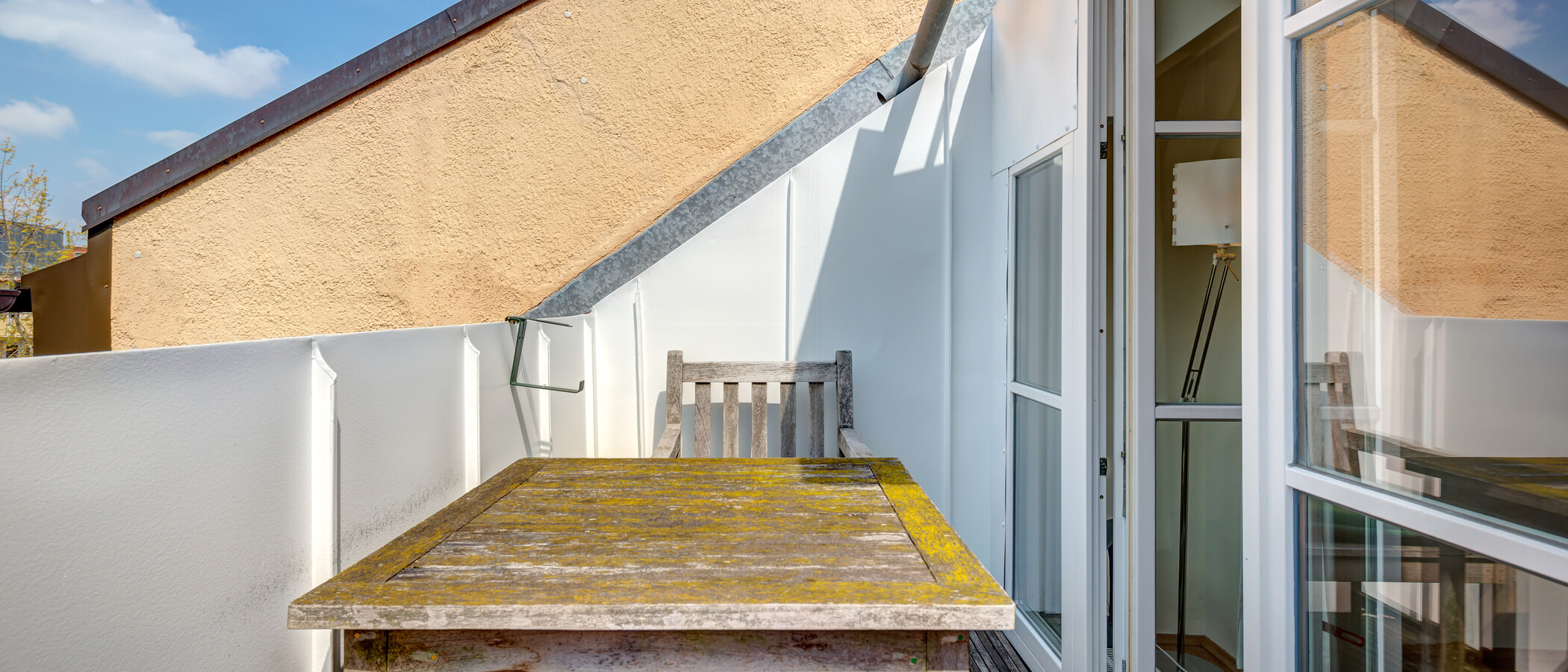 piso con galería München Schwabing (links der Leopoldstraße) 02 terraza 3679