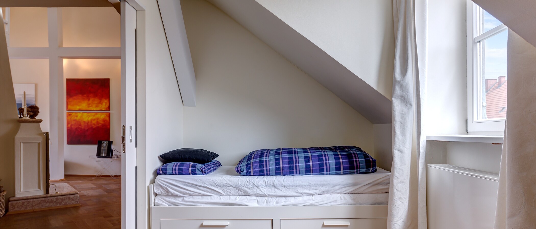 piso con galería München Schwabing (links der Leopoldstraße) 01 2. dormitorio 3679