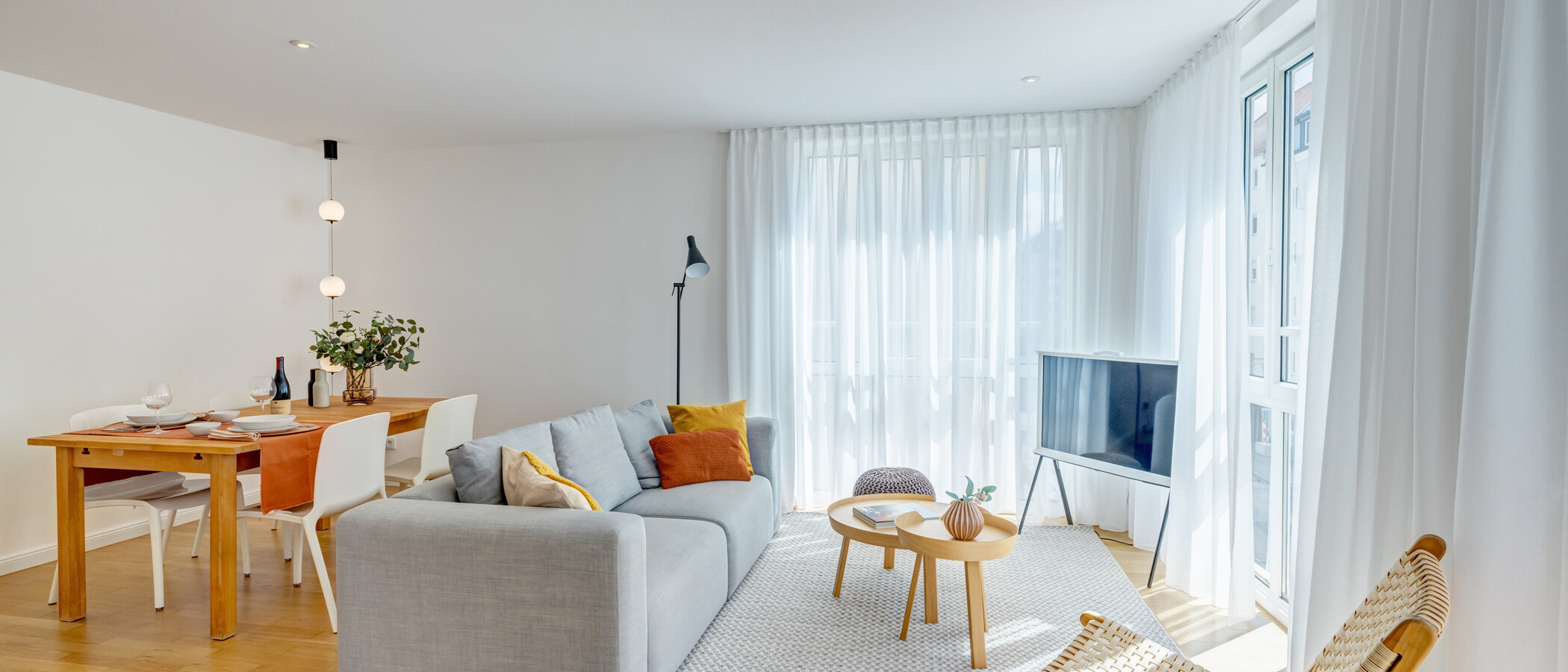 apartamento München Maxvorstadt - Rund um den Josephsplatz 02 zona de día  3735