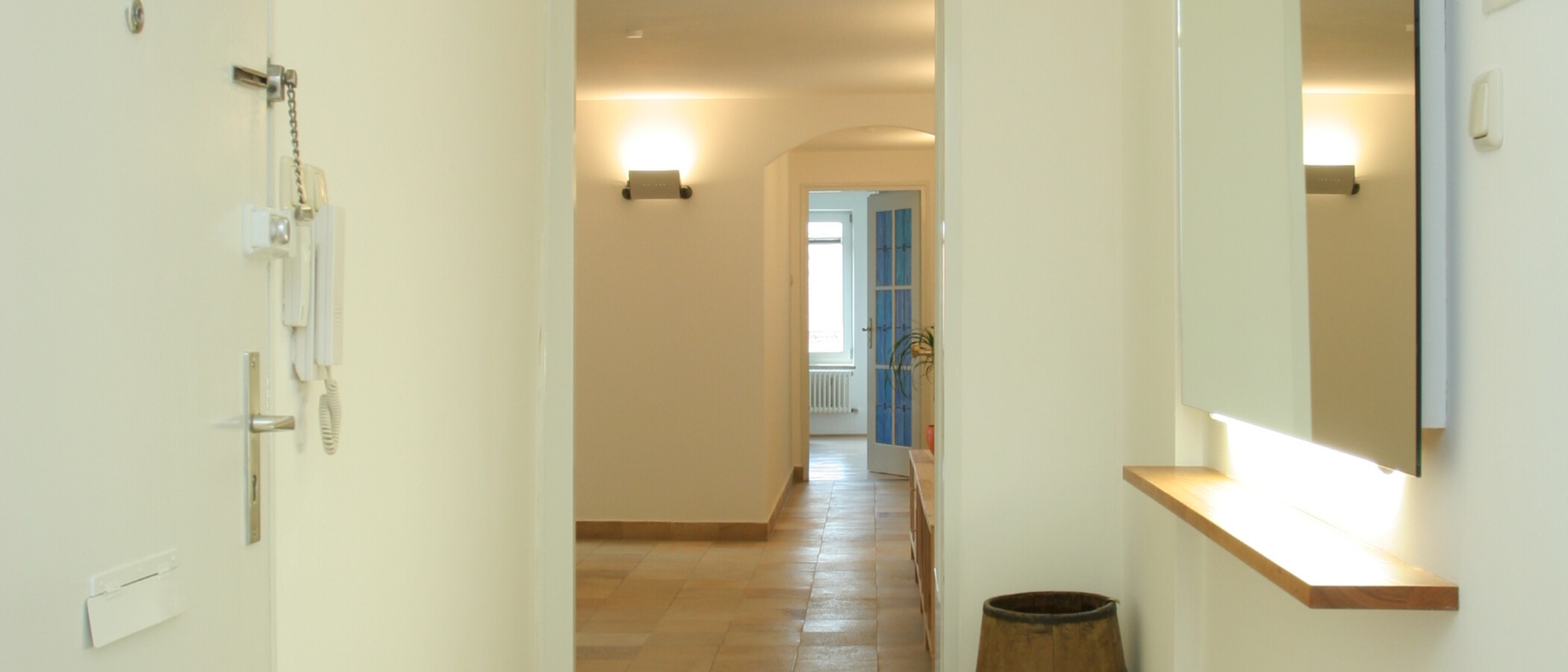 ático con terraza München Lehel 02 pasillo 3850