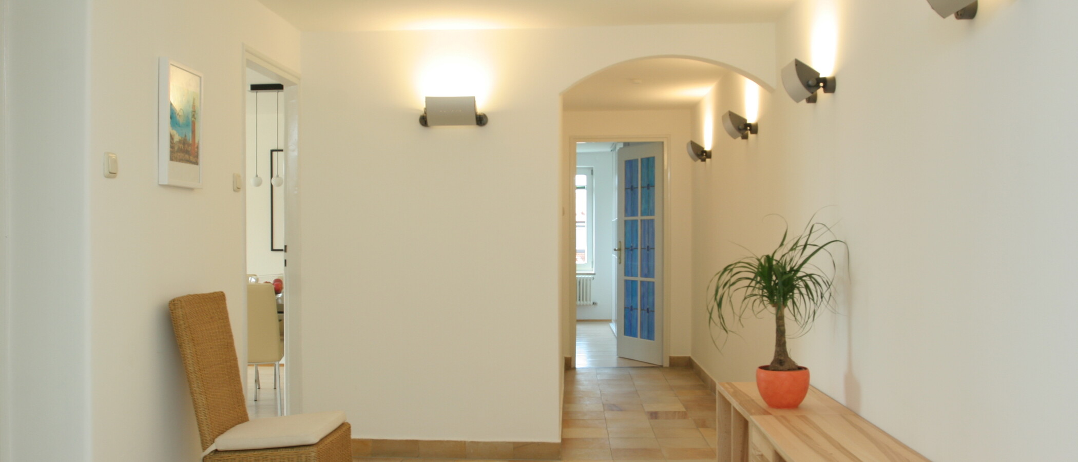 ático con terraza München Lehel 04 pasillo 3850
