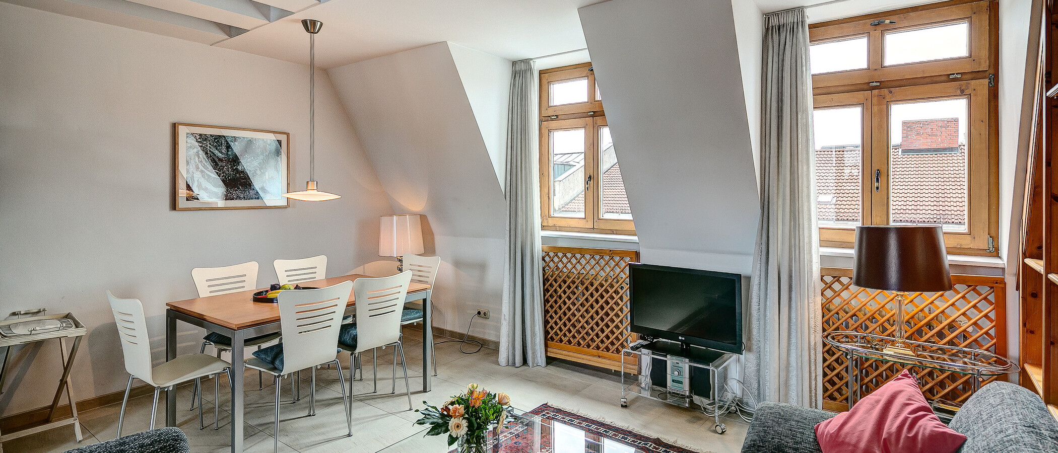 ático con terraza München Gärtnerplatzviertel 03 salón 4036