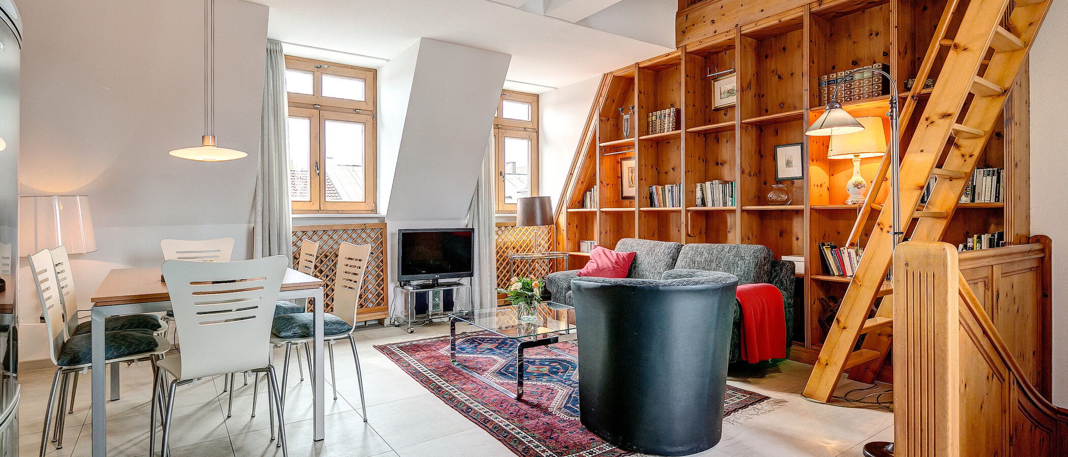 ático con terraza München Gärtnerplatzviertel 04 salón 4036