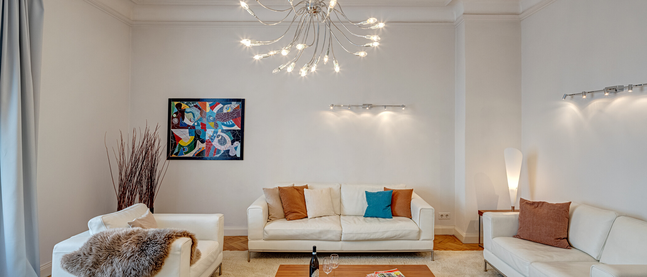 apartamento München Maxvorstadt - Rund um den Josephsplatz 01 sala de estar 4242