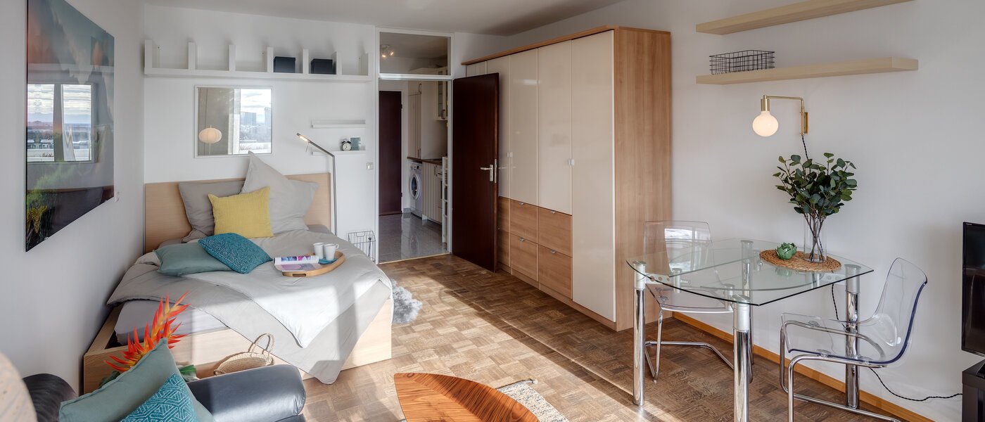 apartamento München Arabellapark 05 zona de día  4263