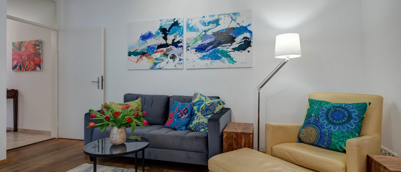 apartamento München Schwabing-West (rund um den Hohenzollernplatz) 03 zona de día  4311