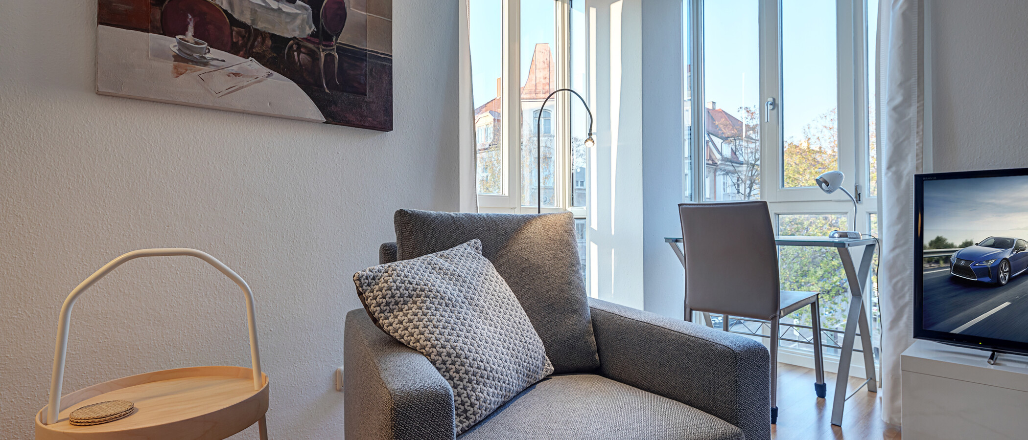 apartamento München Schwabing (rechts der Leopoldstraße) 03 zona de día  4338