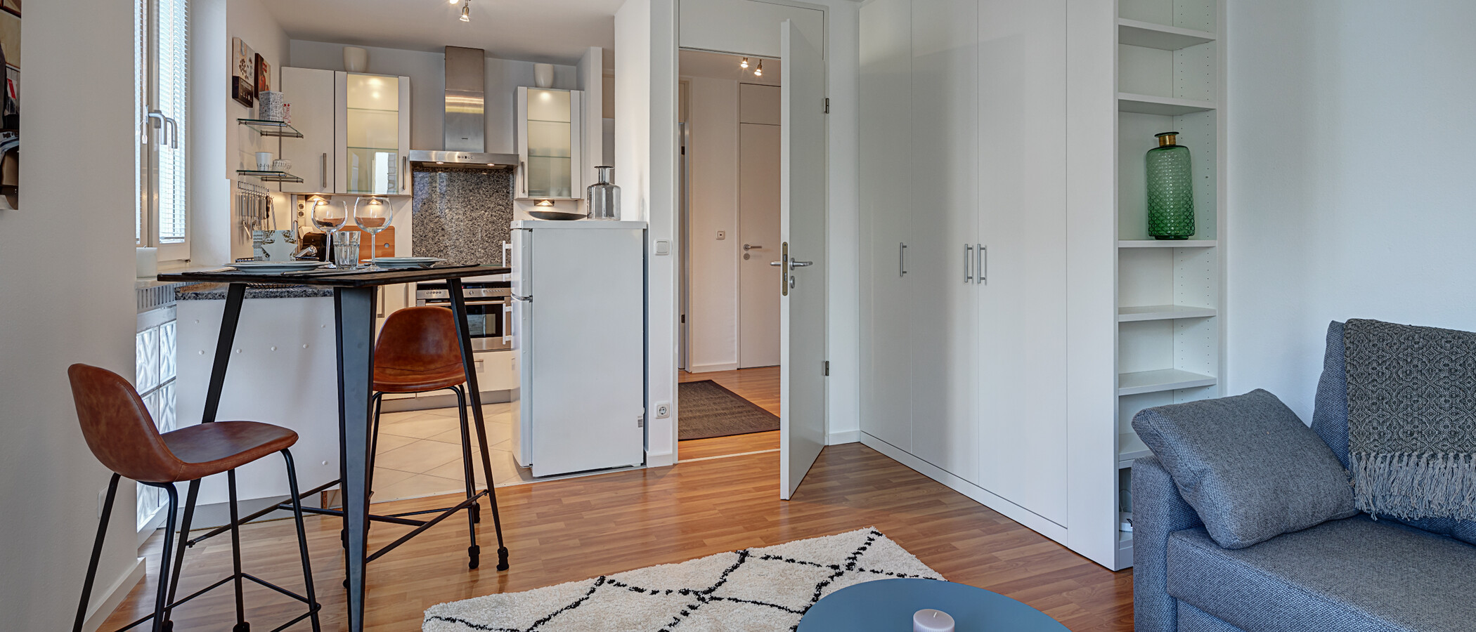 apartamento München Schwabing (rechts der Leopoldstraße) 05 zona de día  4338