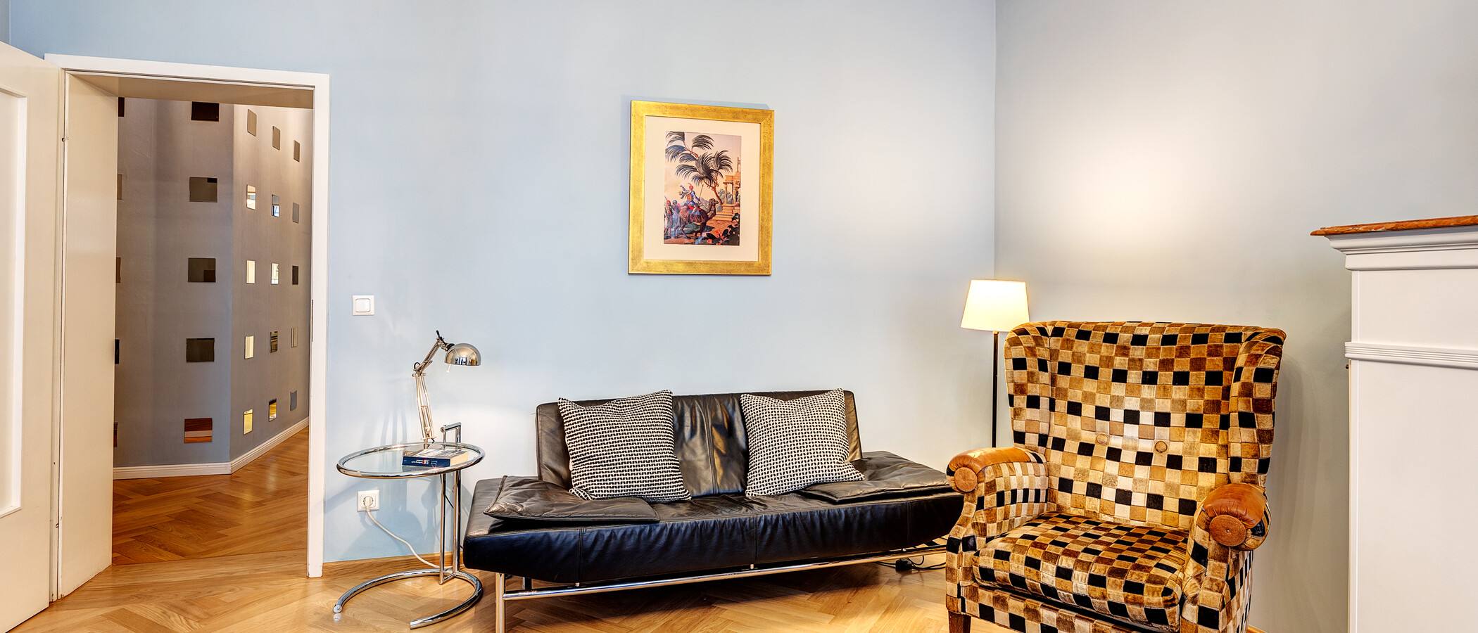 apartamento München Lehel 03 sala de estar 4375