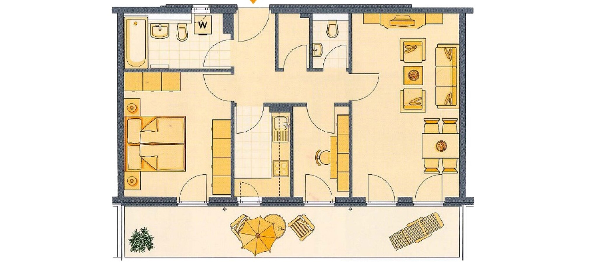piso con jardín München Schwanthalerhöhe 01 plano 4454