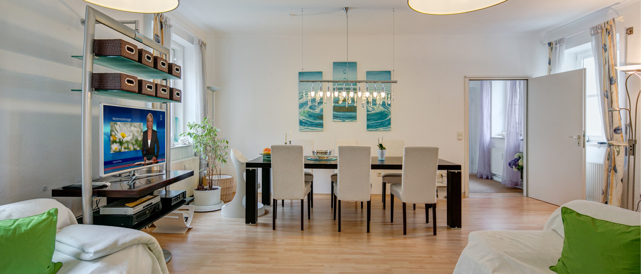 apartamento München Schwabing (rechts der Leopoldstraße) 01 salón 4536