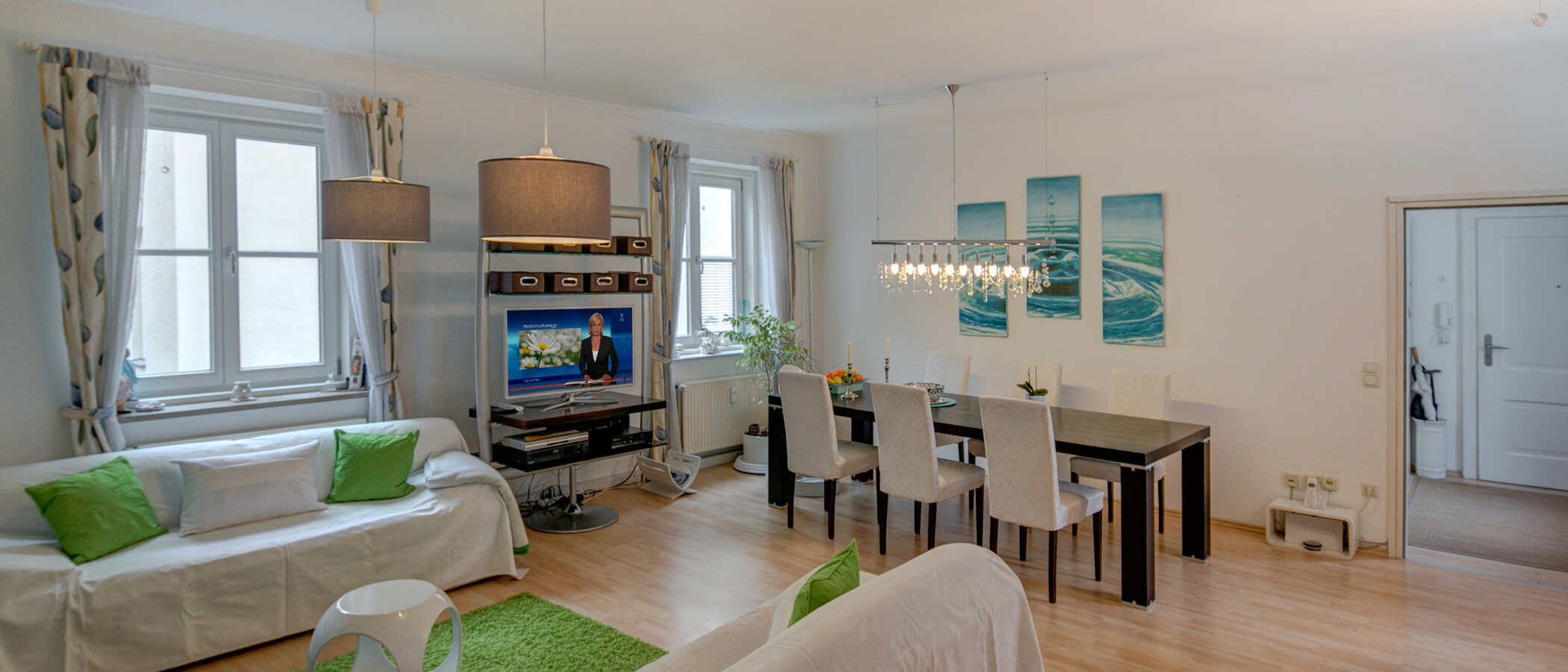 apartamento München Schwabing (rechts der Leopoldstraße) 02 salón 4536