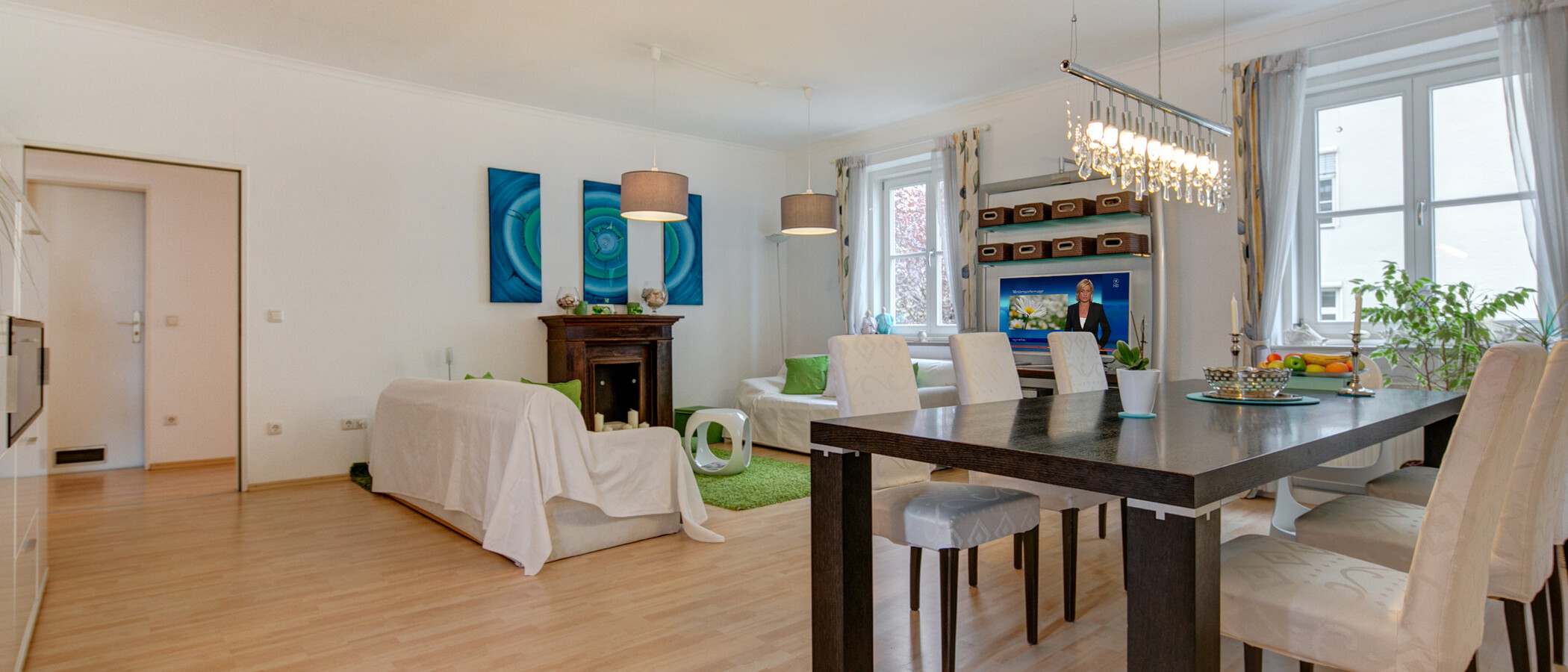 apartamento München Schwabing (rechts der Leopoldstraße) 03 salón 4536