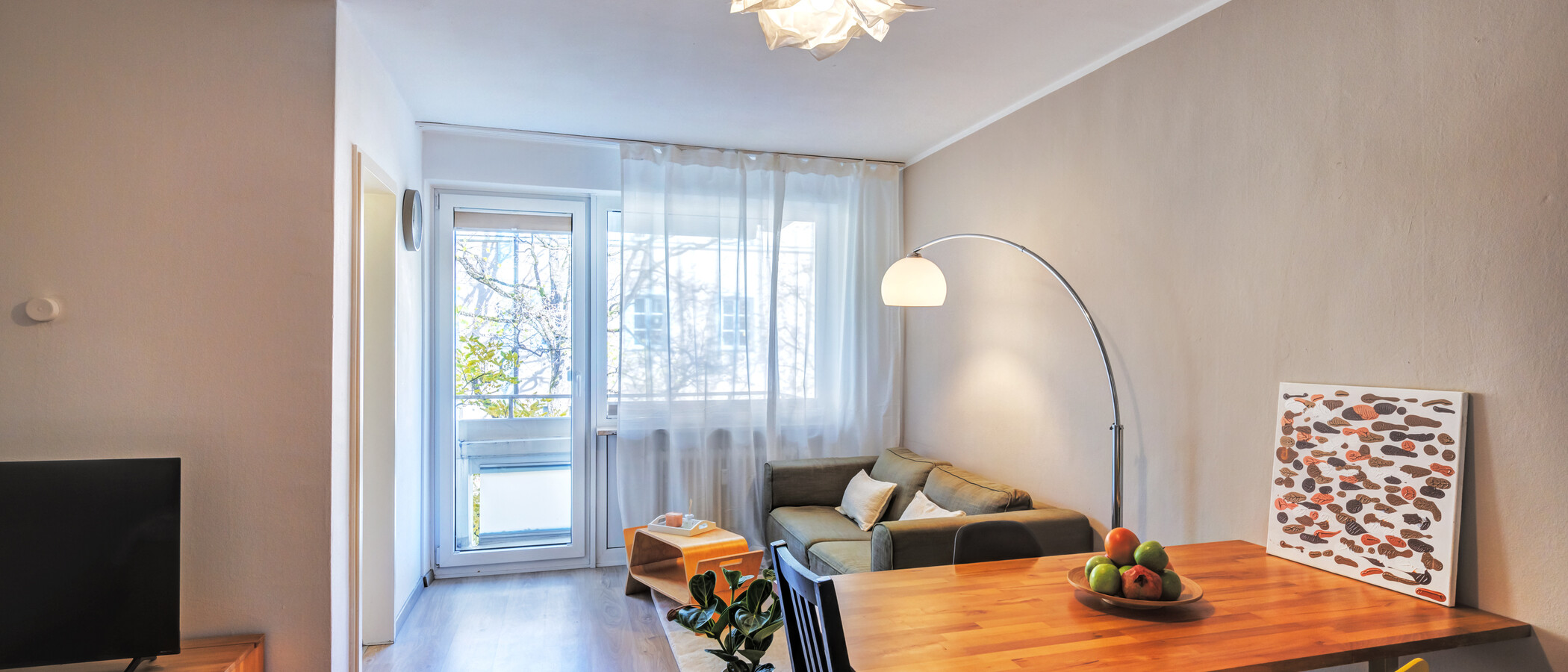 apartamento München Neuhausen 02 zona de día  4612