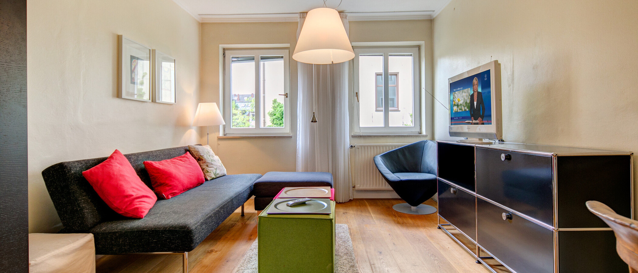 apartamento München Schwabing (links der Leopoldstraße) 01 salón 4673
