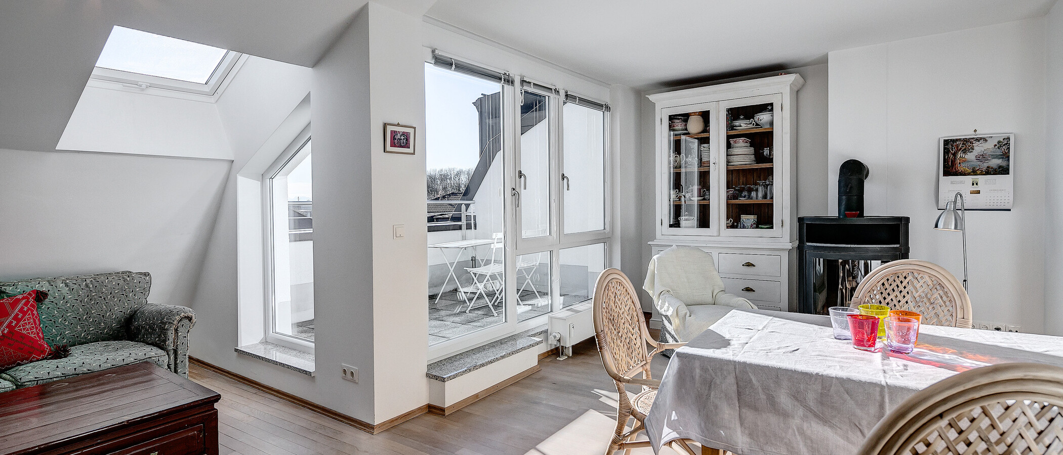 ático con terraza München Schwabing-West 02 salón 5041