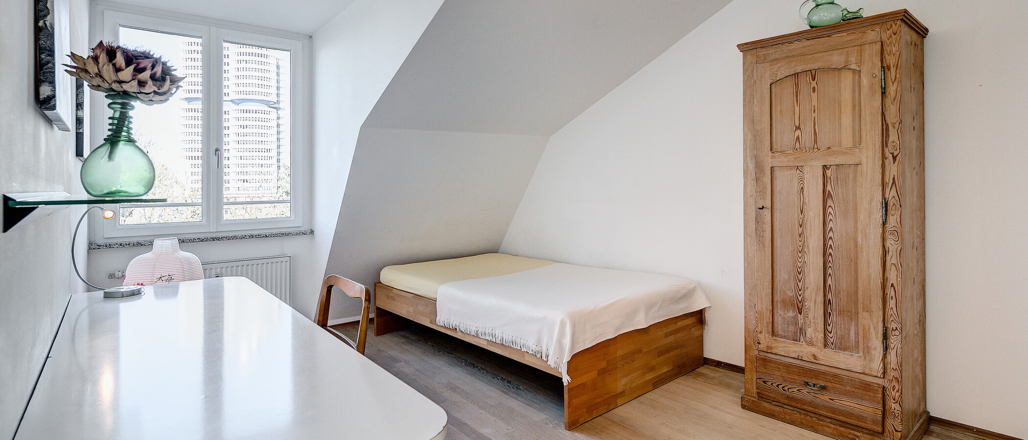 ático con terraza München Schwabing-West 01 2. dormitorio 5041