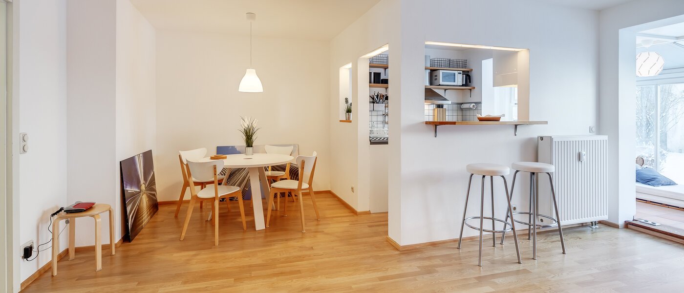 piso con jardín München Au 01 zona de día  5163