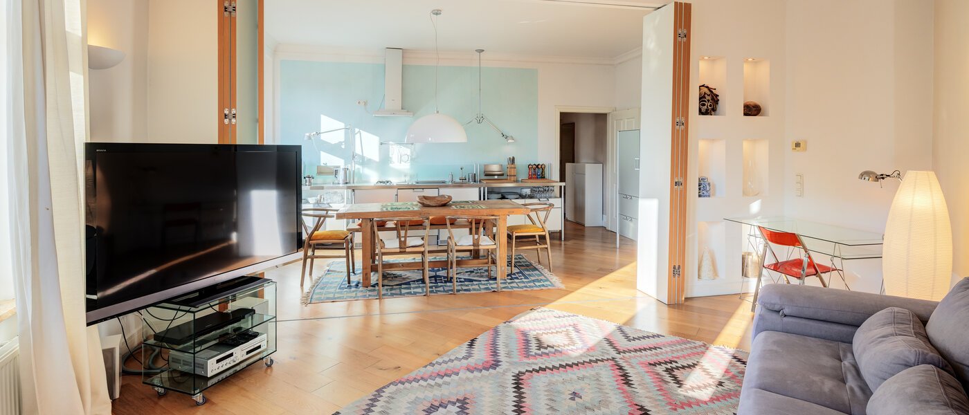 apartamento München Neuhausen 03 zona de día  5216