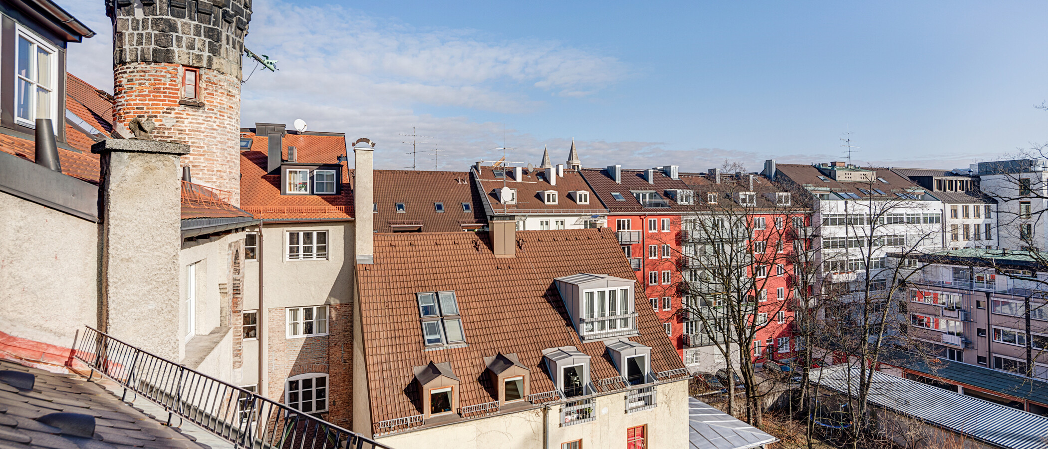 ático con terraza München Maxvorstadt 04 vista 5221