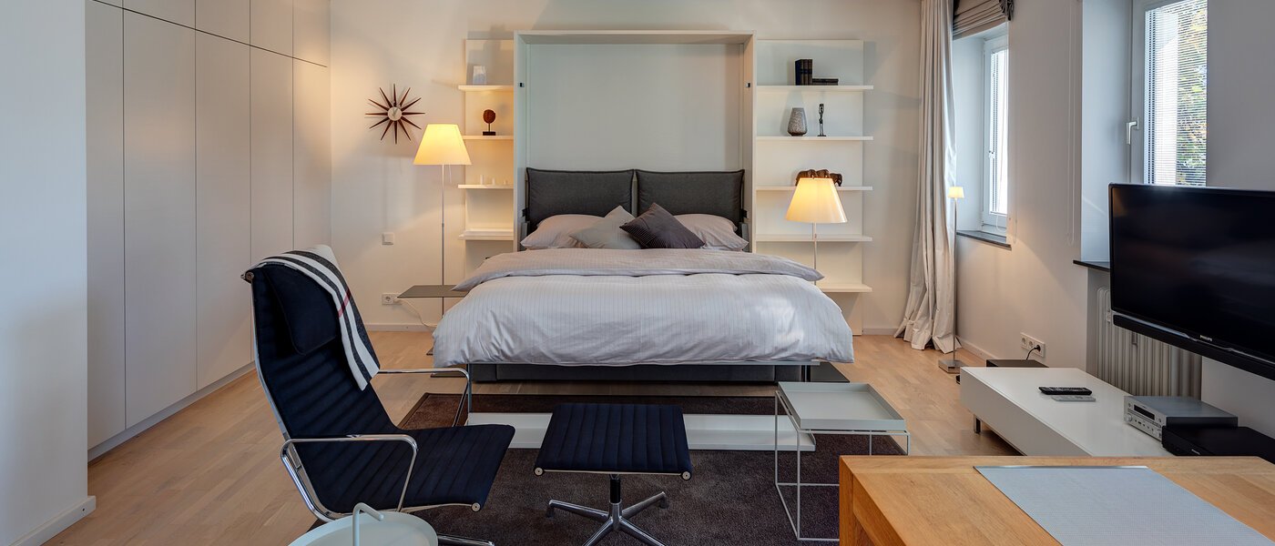 apartamento München Schwabing (links der Leopoldstraße) 01 zona de dormir 5263