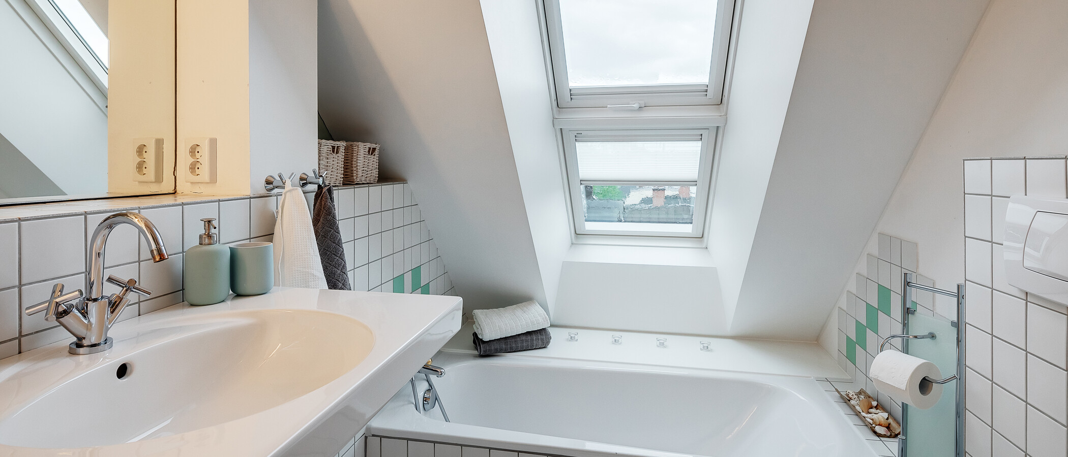 piso con galería München Westend 01 baño 5354