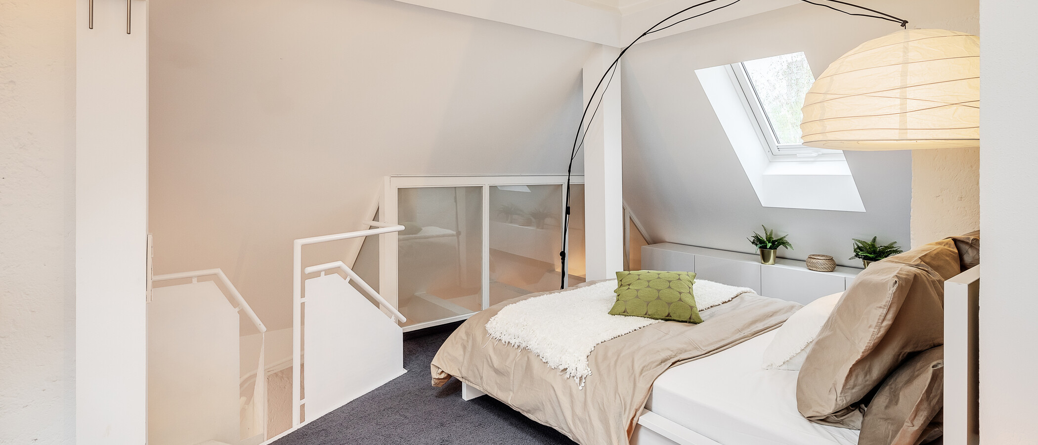 piso con galería München Westend 04 dormitorio 5354