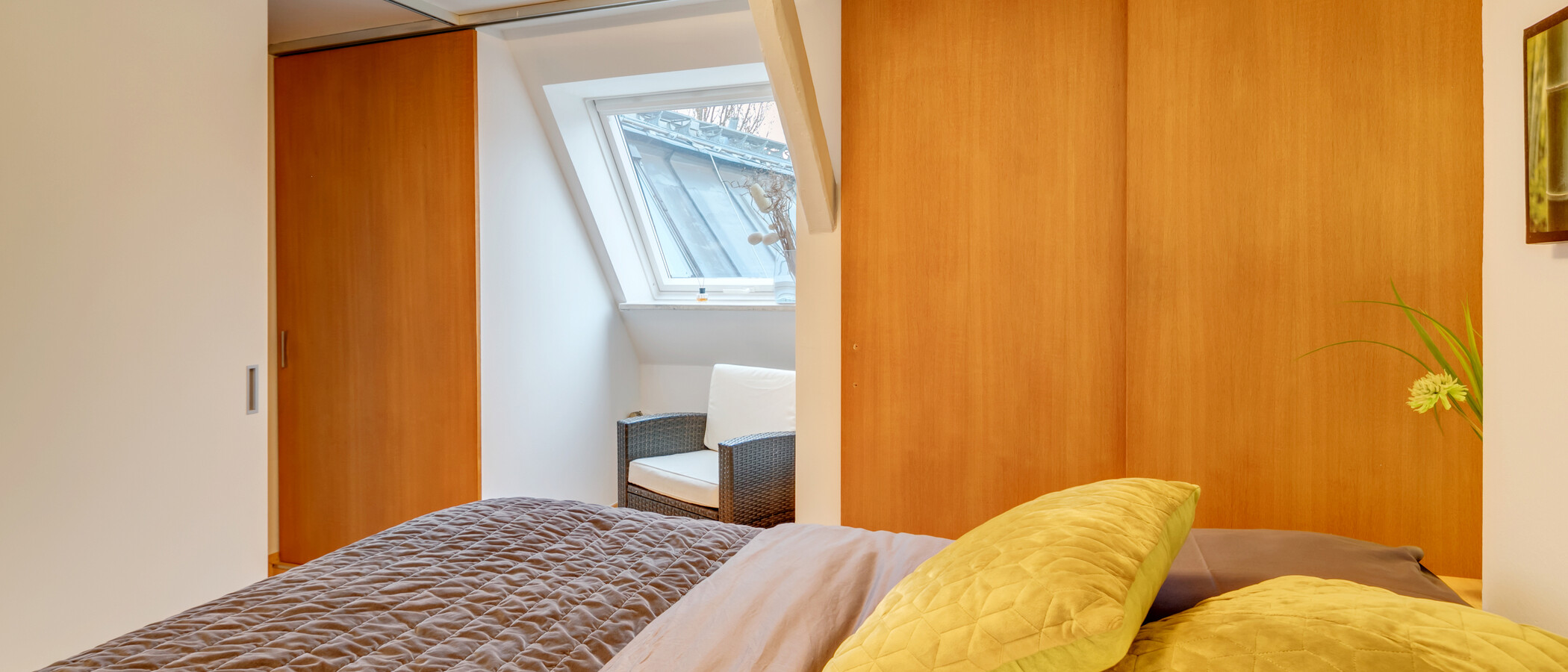 ático con terraza München Isarvorstadt 02 dormitorio 5524