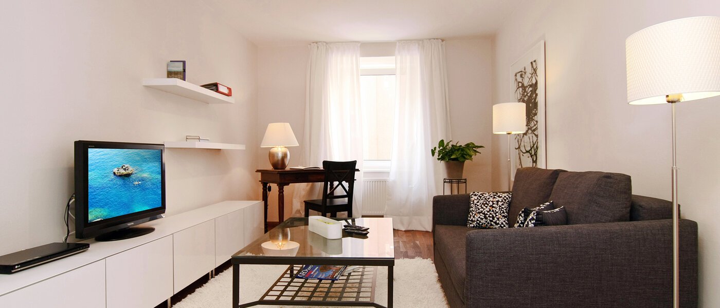 apartamento München Isarvorstadt 01 sala de estar 5542