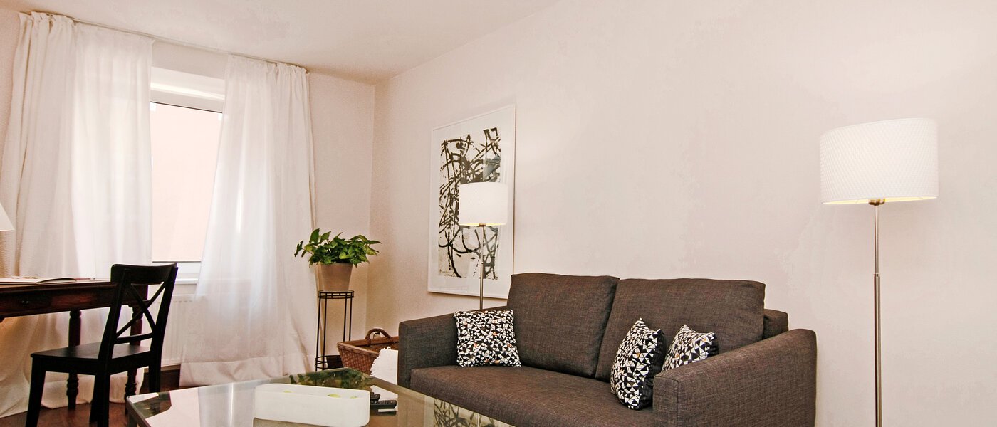 apartamento München Isarvorstadt 02 sala de estar 5542