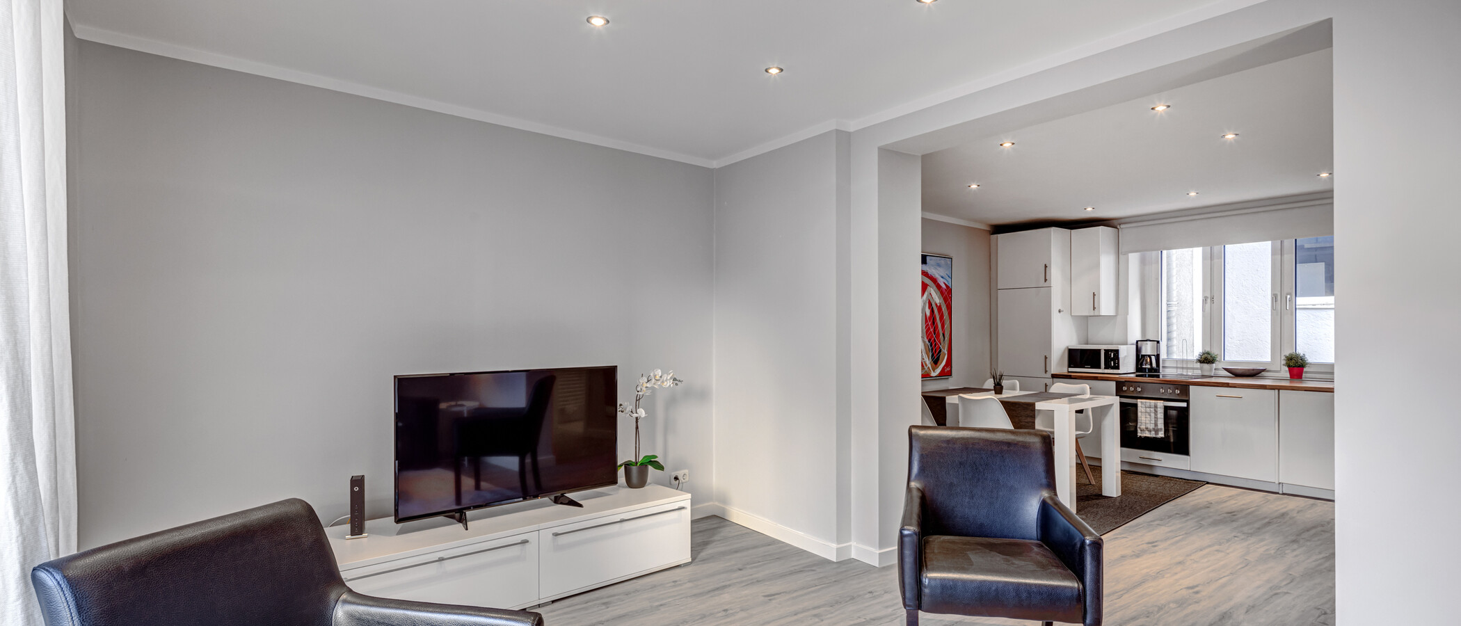 apartamento München Schwabing-Nord (zw. Leopoldstraße & Englischen Garten) 03 zona de día  5559