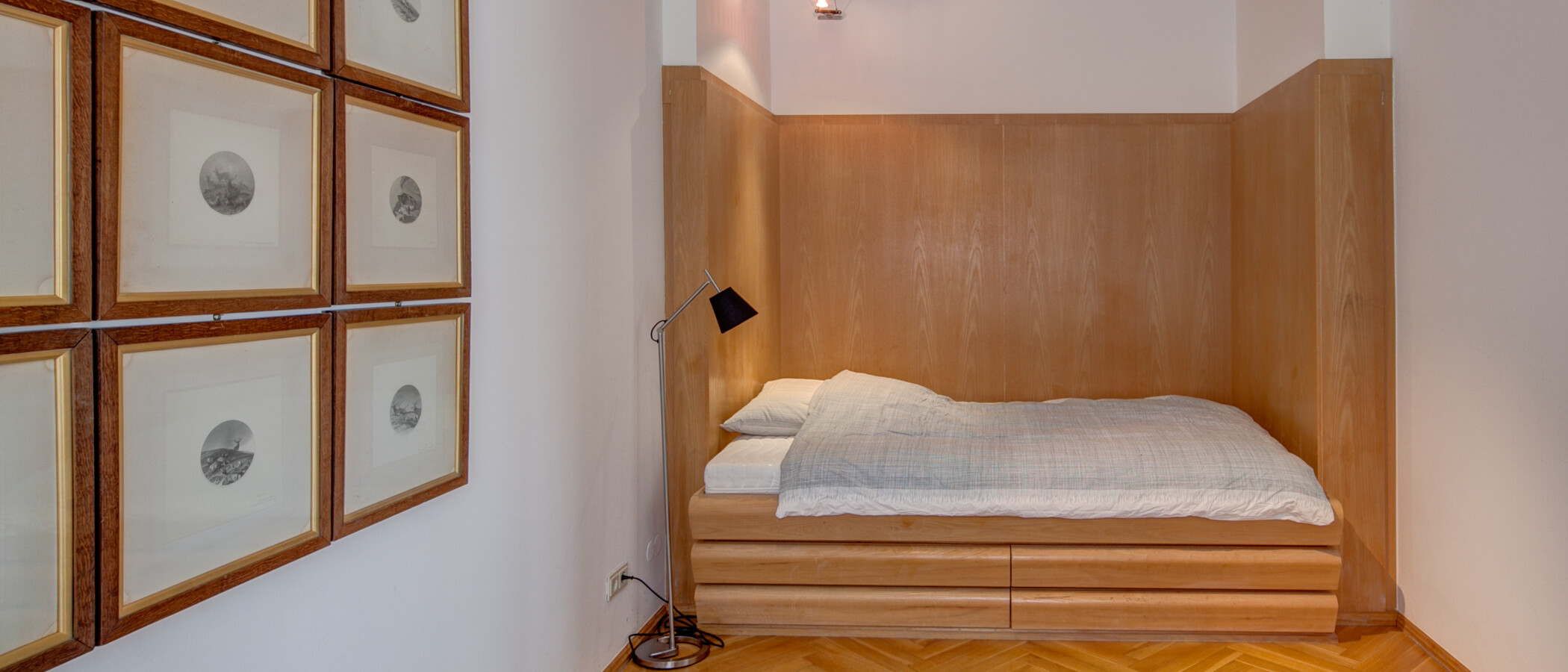 apartamento München Schwabing (links der Leopoldstraße) 01 dormitorio 556